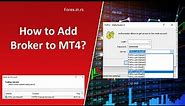 How to Add Broker to MT4? - Multiple Different Brokers in One MT4 Account!