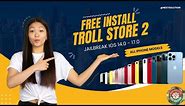 How to install Troll store 2 | ios 14.0 to ios 17.0 | All iphone models