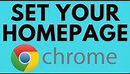 How to Set Google Chrome Homepage - Make Google Your Homepage in Chrome