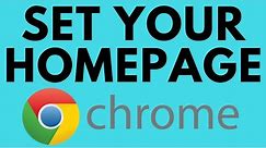 How to Set Google Chrome Homepage - Make Google Your Homepage in Chrome
