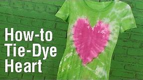 How-To Create a Heart Design Tie Dye T-Shirt!