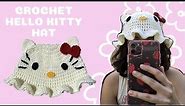 crochet hello kitty hat tutorial