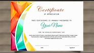 How to make a Certificate in PowerPoint/Professional Certificate design/Free PPT for all