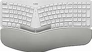 Nulea Wireless Ergonomic Keyboard, Split Keyboard with Wrist Rest, USB-C Charging, 7-Color Backlight, Natural Typing, Bluetooth and USB Connectivity, Compatible with Windows/Mac