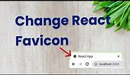 How to change react tab icon | favicon