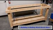 DIY Rolling Work Bench Base from 2x4's