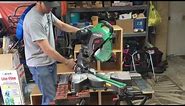 HITATCHI C12RSH2 miter saw unboxing review.