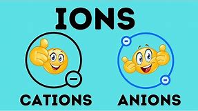 What is an ion? | Cation vs Anion