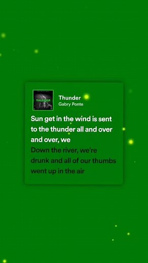 GABRY PONTE - THUNDER 🎧🖤🎵 #lirik #fyp #lyrics #🎧🖤 #spotify #8D #8...