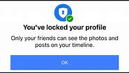 How to Lock Facebook Profile in ios iphone