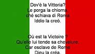 Hymne national de l'Italie (IT, FR lyrics)