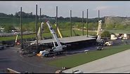 Hersheypark Stadium stage construction time lapse