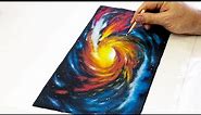 How to create a galaxy drawing with oil pastels