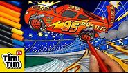 How to draw CARS 3 LIGHTNING McQUEEN CRASH SCENE | Easy step-by-step for kids | Art colors