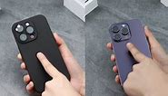 Purluct magnetic slim solid black iphone case