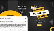 Accordion in Framer Tutorial | Create Interactive UI Elements