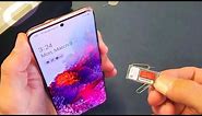 How to Insert SIM Card & SD Card in Samsung Galaxy S20 & S20+