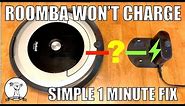 EASY FIX: Roomba Won't Charge - iRobot Roomba - Robot Vacuum Cleaner - Roomba Not Charging