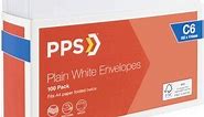 PPS Plainface C6 Envelopes White 100 Pack