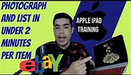 Comprehensive Ipad Ebay App Listing Training 2019 - How to sell online with IOS devices