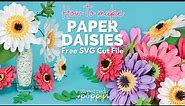 Daisy Paper Flower Template and Tutorial