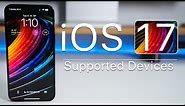 iOS 17 Supported Devices and Some Features