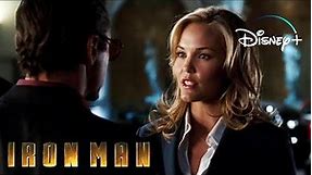 Iron-Man 1 | Tony Meets Christine Everhart Scene | Disney+ [2008]
