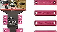 StealthMounts Bench Belt - Universal Tool Holder | Tool Holster Set - 6 Pack | Perfect Tool Hanger Storage Dock for Power Tools, Tape Measures and Belt Clips (Pink)