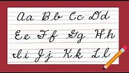 New American Cursive writing A to Z, Small letters & Capital letters, Cursive handwriting EASY