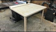 Folding Outfeed Table For Table Saw