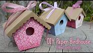 How To Make A Paper Birdhouse | Diy Gift Box | Mother's Day Crafts 🌸