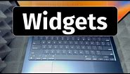 Can you get widgets on Mac homescreen? MacBook Air