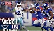 Dallas Cowboys vs. New York Giants | 2023 Week 1 Game Highlights