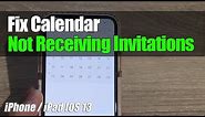 iPhone 11: How to Fix Calendar Not Receiving Invitations
