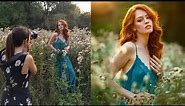 Backlit Natural Light Photoshoot, Behind The Scenes with Canon 85mm 1.2 lens