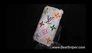 The iPhone 3G Case - Swarovski Crystals Custom Made LV Case 2