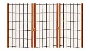 MoNiBloom Japanese Design Room Divider 6.5ft with 3 Panel Folding Privacy Partial Freestanding Partition Screens for Home Office Bedroom, Walnut