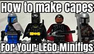 How To Make Capes For Your Lego Minifigures! Made Easy With Printout!