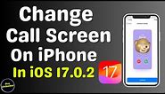 How To Change Call Screen On iPhone In iOS 17 | Customize Call Screen on iPhone iOS 17.0.2