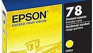 EPSON 78 Claria Hi-Definition Ink Standard Capacity Yellow Cartridge (T078420) Works with Artisan 50, Photo R260, R280, R380, RX580, RX595, RX680