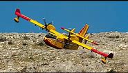 EPIC! Canadair CL-415 Water Bomber Close-up Action - Croatian Air Force