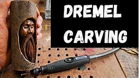 How To - Wood Spirit Carving with a Dremel 4000 - Kutzall