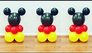 DIY -Easy Mickey mouse balloon centrepiece for birthday parties/Mickey theme table decoration ideas
