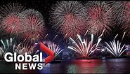 New Year's 2019: Hong Kong's Victoria Harbour lit up by spectacular display