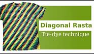 Tie-dye pattern P167 : Rasta T-Shirt