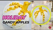How to Make Gold and White Candy Apples for the Holidays
