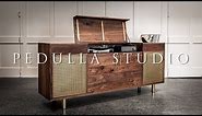 PEDULLA STUDIO | Building a Walnut & Brass Record Cabinet