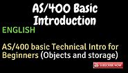 IBM i, AS400 Tutorial, iSeries, System i -AS/400 basic Introduction for Beginners- Objects & Storage
