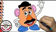 how to draw Mr Potato head from Toy story step by step easy