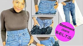 New Denim Belts from Old Jeans | DIY Thrift Ideas